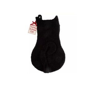 Santa I’ve Been A Good Cat Black Stocking, New With Tags